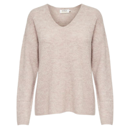 achat Pull en V Only Femme ONLCAMILLA Beige face