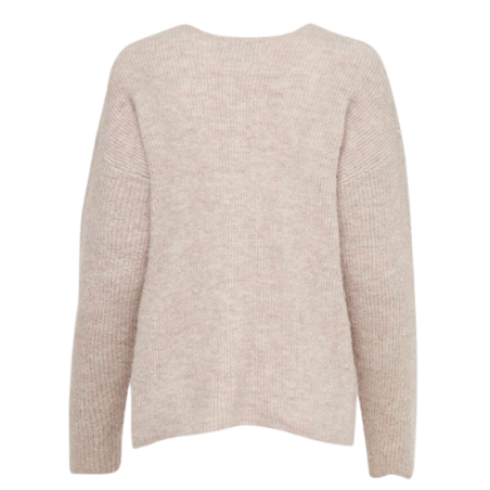 achat Pull en V Only Femme ONLCAMILLA Beige dos