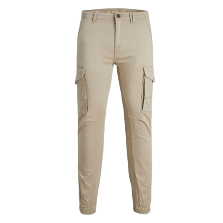 achat Pantalon cargo JACK AND JONES homme JJIPAUL JJFLAKE beige face