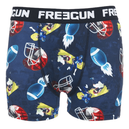 Achat boxers Freegun garçon bleu