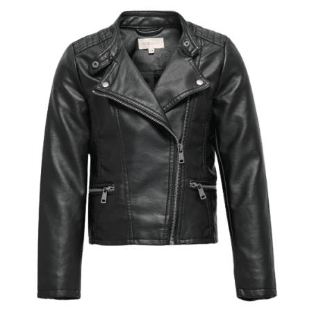 achat veste only femme KONFREYA FAUX LEATHER BIKER OTW NOOS face