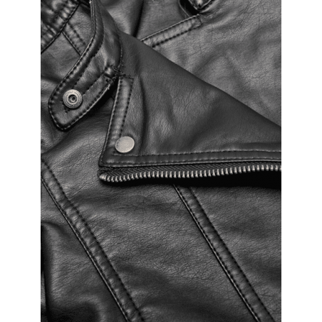 achat veste only femme KONFREYA FAUX LEATHER BIKER OTW NOOS detail col