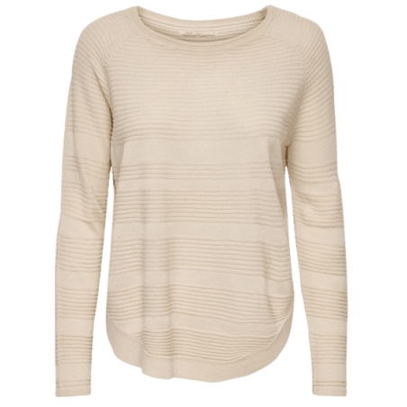 achat pull only femme beige ONLCAVIAR L/S PULLOVER KNT NOOS face