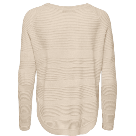 achat pull only femme beige ONLCAVIAR L/S PULLOVER KNT NOOS dos