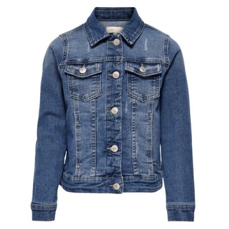 achat veste en jean only fille KONSARA MED BLUE DNM JACKET NOOS face