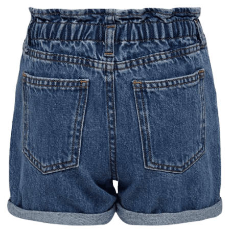 achat short en jean only fille KOGCUBA PAPERBAG SHORTS TAI CS dos