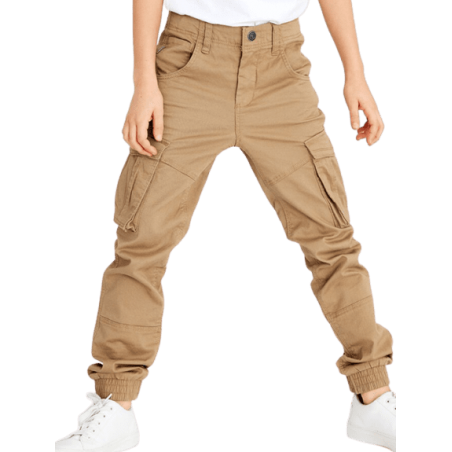 achat pantalon cargo name it garcon NKMRYAN  TWI  2222-BA NOOS camel face porte