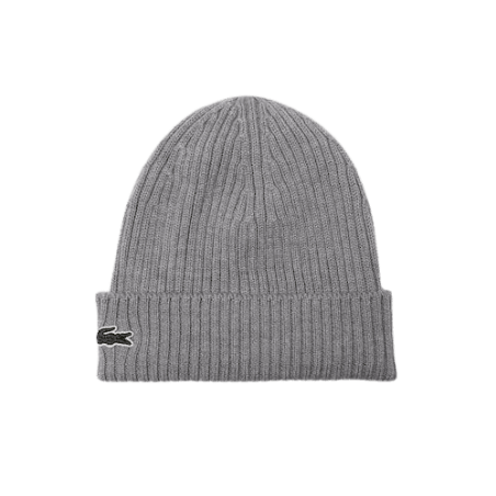 Achat bonnet Lacoste adulte CORE ESSENTIALS gris