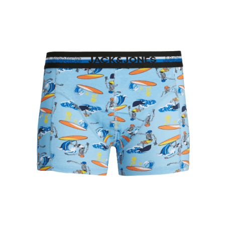 achat Lot de 3 boxers Jack&Jones Garçon JACSUMMERSKULL TRUNKS clair à motif