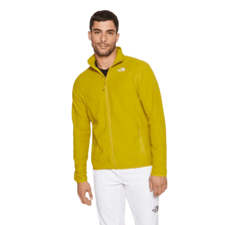 Achat veste polaire The North Face homme QUEST FZ jaune devant