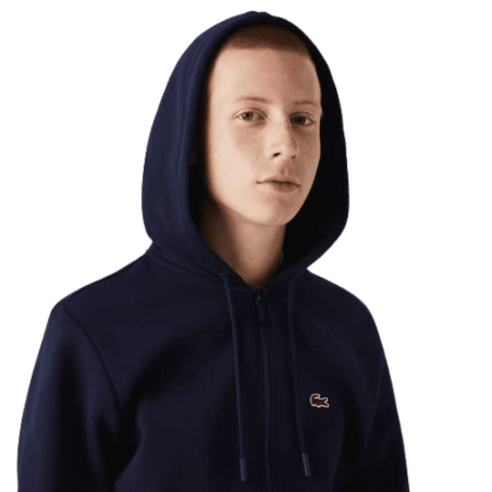 Achat sweat zippé Lacoste homme CORE SOLID devant