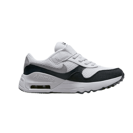 Achat chaussure Nike garçon AIR MAX SYSTM blanc/marine profil droit