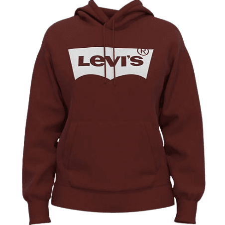 achat Sweat à capuche Levi's Femme GRAPHIC STANDARD Rouge face