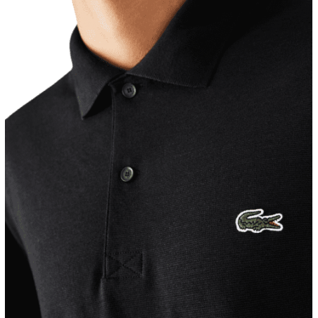 Achat polo Lacoste homme CORE ESSENTIALS noir torse