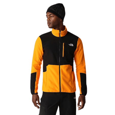 achat Veste polaire zippée The North face Homme GLACIER PRO noir/orange face porte