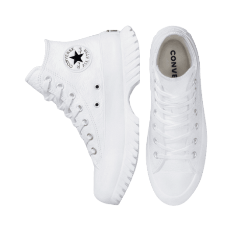 acht Converse Homme Chuck Taylor ALL STAR LUGGED 2.0 Blanc profil interieur et dessus