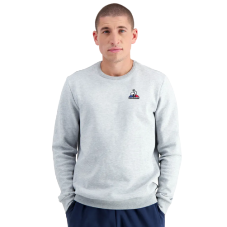 achat Jogging Le Coq Sportif Homme ESS CREW SWEAT N4 Gris face porte