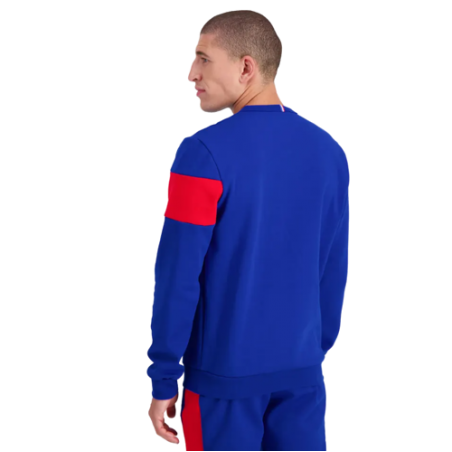 achat Sweat Le Coq Sportif Homme TRI CREW SWEAT N1 Bleu dos porte