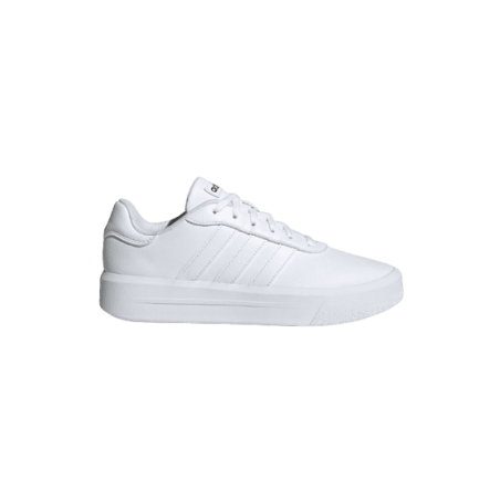 achat Chaussure Adidas Femme COURT PLATFORM blanc profil droit