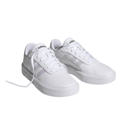 achat Chaussure Adidas Femme COURT PLATFORM Blanc deux chaussures