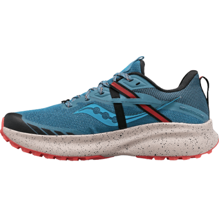 achat Chaussure De Trail Saucony Femme RIDE 15 bleu profil gauche