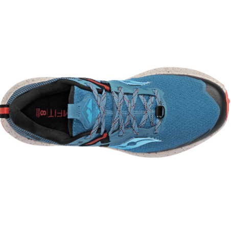 achat Chaussure De Trail Saucony Femme RIDE 15 bleu dessus