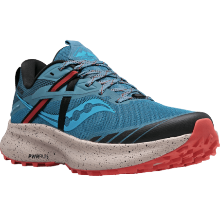 achat Chaussure De Trail Saucony Femme RIDE 15 bleu profil avant droit