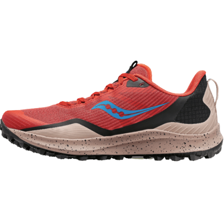 achat chaussure de Trail Saucony Homme PEREGRINE 12 rouge profil gauche