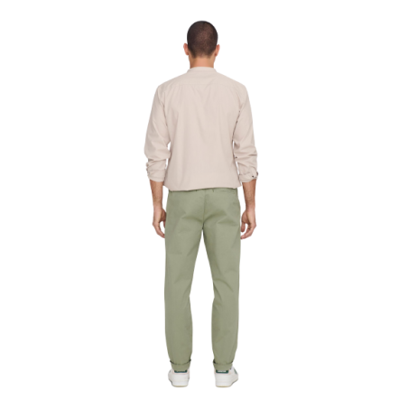 achat Pantalon chino Only & Sons Homme ONSKENT Vert dos porté