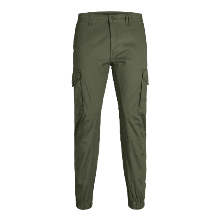 achat Pantalon cargo Jack and Jones Homme JPSTPAUL JJFLAKE AKM 542 OLIVE NIGH face