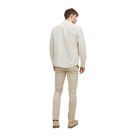 achat Pantalon chino Jack and Jones Homme JPSTMARCO JJBOWIE Beige dos porté