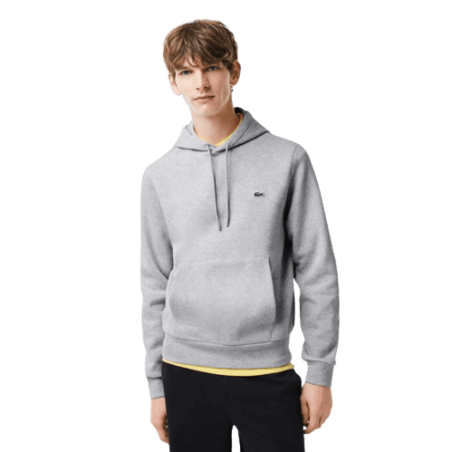 achat Sweat à capuche LACOSTE homme CORE SOLID gris devant