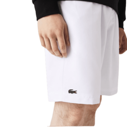 achat Short Lacoste homme CORE PERFORMANCE Blanc profil droit