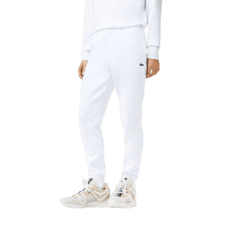 achat Pantalon de Survêtement Lacoste Homme CORE SOLID Blanc profil avant