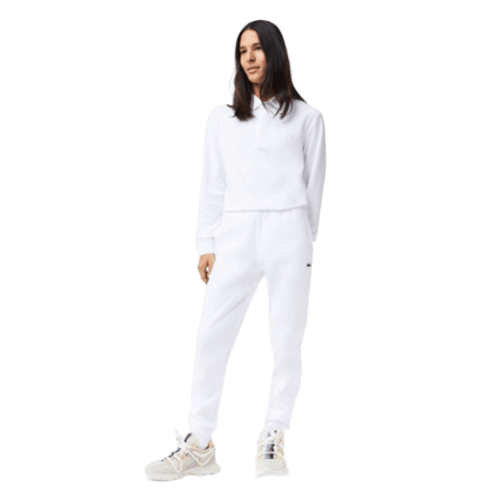 achat Survêtement Lacoste Homme CORE SOLID Blanc profil devant