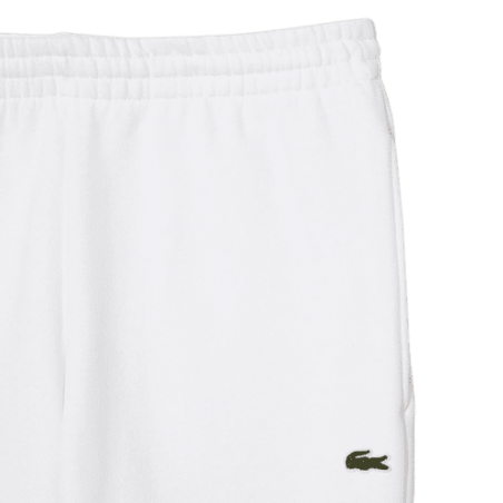 achat Pantalon de Survêtement Lacoste Homme CORE SOLID Blanc poche latérale