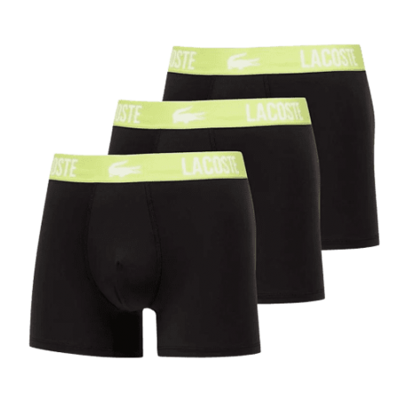 BOXER Lacoste Homme COURT Noir trois paires