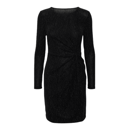 achat ROBE COURTE Vero Moda Femme VMKANZ LS ABK KNOT DRESS JRS Noir face