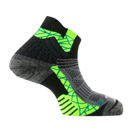 achat Socquettes Thyo Adulte TRAIL AERO noir/vert