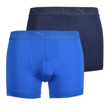 achat LOT DE 2 BOXERS PUMA Homme SPORT MICROFIBER Bleu avant