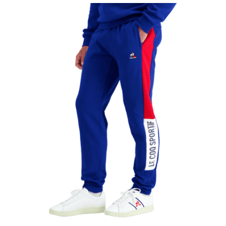 achat Pantalon de survêtement Le Coq Sportif Homme TRI REGULAR N1 M Bleu face avant gauche