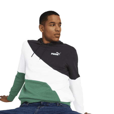 achat Sweat à capuche Puma homme PP CAT HDY TR tricolore face porté