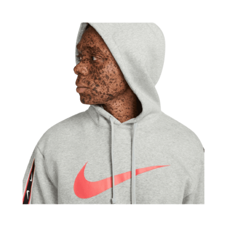 achat Sweat à capuche Nike Homme M NSW REPEAT SW FLC PO HOOD BB Gris buste