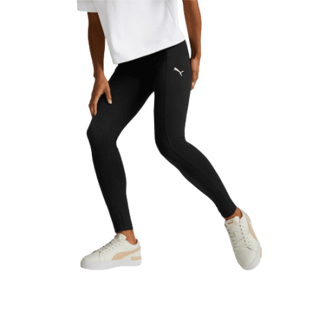 achat Legging Puma Femme HER HW Noir profil avant porté