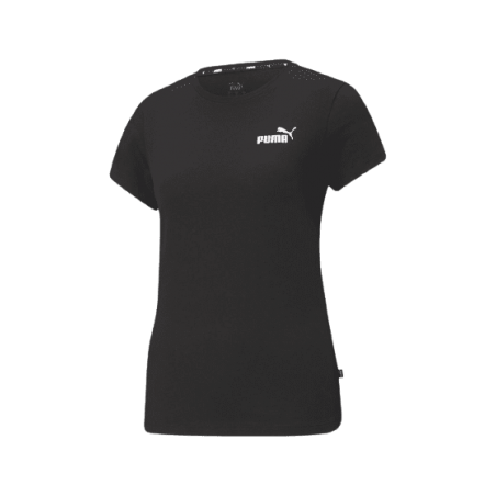 achat T-shirt Puma Femme ESS LOGO TEE Noir profil avant