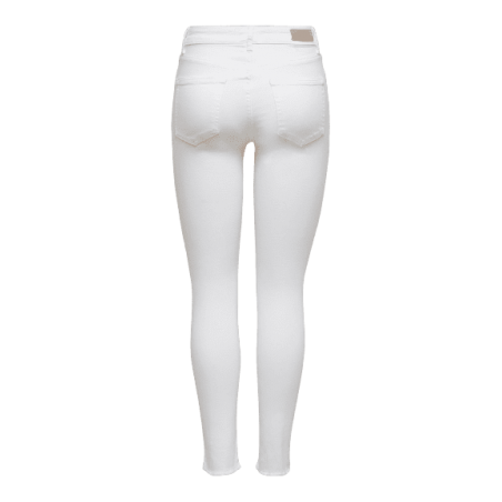 achat Jean Only Femme BLUSH MID SK RAW ANK DNM REA0730 NOOS blanc profil arrière