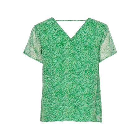 achat Top Only Femme MELINE FR S/S V-NECK PLEAT P Vert profil arrière