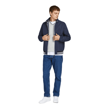 achat Veste Jack and Jones HOMME JORLUKE BOMBER Bleu profil