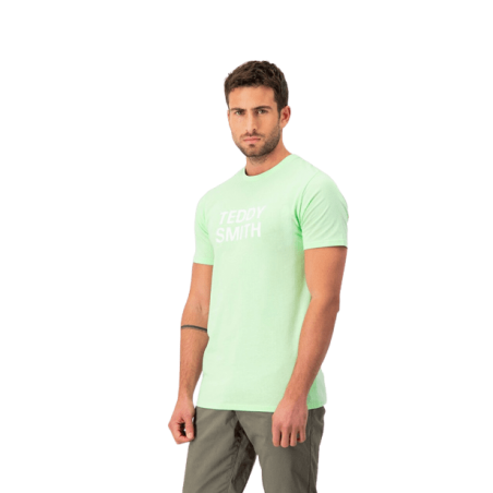 achat T-shirt Teddy Smith homme TICLASS BASIC vert face