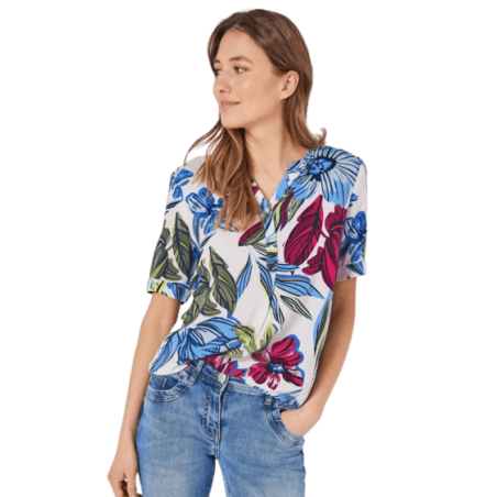 achat CHEMISIER CECIL FEMME TOS PRINTED SPLIT profil avant